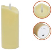 Lumanare cu LED pe coloana RUHHY 12,5 cm bej