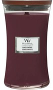 Lumânare parfumată vază mare WoodWick Black Cherry, 609 g