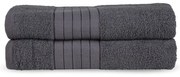Prosoape gri-antracit 2 buc. din bumbac din frotir 70x140 cm – Good Morning