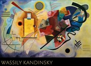 Imprimare de artă Galben, Roșu, Albastru, Wassily Kandinsky