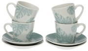 Set 4 cani de cafea din portelan 5,8X5,8X6