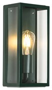 Lampă de perete exterioară industrială verde închis cu sticlă IP44 - Rotterdam