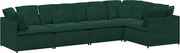 vidaXL Canapea modulară cu perne, verde închis, catifea