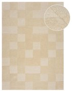 Covor din lână bej 230x160 cm Checkerboard - Flair Rugs