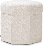 Taburete design LUX Bombay, boucle crem 115225 HZ