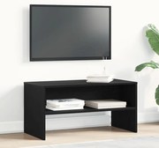 vidaXL Dulap TV Stejar Negru 80x40x40 cm Lemn prelucrat