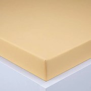 decoDoma Cearşaf cu elastic jersey EXCLUSIVE galben 90 x 200 cm