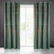 DraperiI frumoase de catifea verde, cu strălucire aurie 140 x 250 cm