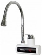 Incalzitor de apa instant cu pipa flexibila Rosberg R57100BF, 3600W, Cu display, Pana la 60°C, Montare perete, Alb