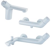 Set Baterii sanitare baie CasaBlanca LYRA alb - cu actionare unica