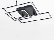 Plafoniera LED Moderna, 4000K, Negru, Design Geometric, AVENIR