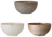 Boluri mici 3 buc. din gresie 700 ml Addison – Bloomingville