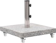 vidaXL Suport umbrelă de soare, gri, 30 kg, granit, pătrat