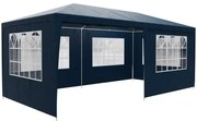 Deuba Cort petrecere Rimini 3x6 m - pereti laterali + ferestre nor - albastru