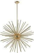 Lustra suspendata forma originala si design modern URCHIN auriu P0491-09C-F7DY ZL