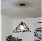 Brilagi - Lustră LED pe cablu CERIA WIRE 1xE27/40W/230V Ø 45 cm neagră