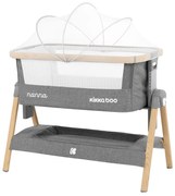 Patut Co-Sleeper KikkaBoo Nanna Dark Grey Melange Wood 2020