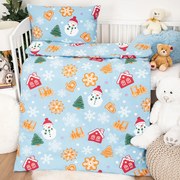 Lenjerie de pat din flanel pentru copii 4Home Sweet Winter, 100 x 135 cm, 40 x 60 cm, 100 x 135 cm, 40 x 60 cm