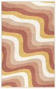 Covor galben ocru-roz prăfuit lavabil 60x100 cm Creamy Strawberry Swirl – Mila Home