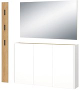 Set pentru hol alb/în culoare naturală cu aspect de lemn de stejar Libbiano – Germania