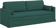 vidaXL Canapea Verde închis 198 x 78 x 80 cm țesătură