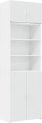 vidaXL Dulap de depozitare, alb, 70x42,5x225 cm, lemn prelucrat