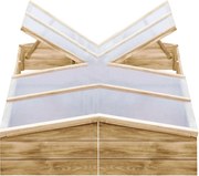 vidaXL Sere, 2 buc., 200 x 50 x 35 cm, lemn de pin tratat