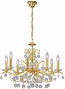 Kolarz CARMEN 3234.88.3.KoT - candelabru de cristal suspendat pe lanț, 8xE14/60W/230V, placat cu aur 24K