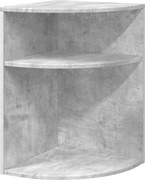 vidaXL Masă laterală Gri din beton 39,7 x 39,7 x 60 cm Lemn compozit