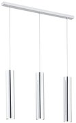 Lustra cu pendule moderna design tubular GOMERA 3 crom