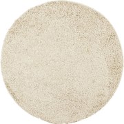 vidaXL Covor pufos "PAMPLONA" cu fire înalte, auriu modern, Ø 160 cm