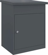 vidaXL Cutie pentru colet cu ușă Antracit 47.5 x 38 x 59 cm Oțel