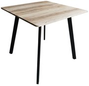 Masa Bucatarie/Dining Sergio MDF Stejar Sonoma 80x80x75cm