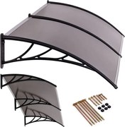 Copertină dublă din policarbonat deasupra ușii din față 200 x 100 cm