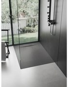 Cadita Baie Din Compozit , Smack , 100 X70 Cm, Cu Sifon,Negru US