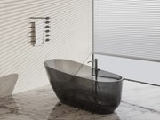 Cada Freestanding Onyx Translucent 150, Ovală, Transparentă, 150 cm