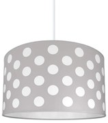 Lampa copii DOTS GREY 1xE27/60W/230V