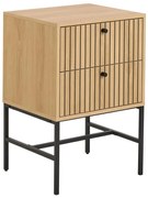 Noptieră OLIVIA cu sertare, stejar