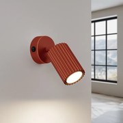 Spot de perete Sollux SL.1636 KARBON 1xGU10/10W/230V roșu