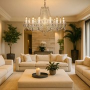 Lustra 12 brate cristal Bohemia L11 009/12/4; F1 Floor Ni, lip.