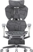 Scaun ergonomic SIHOO X5 PRO-301, cotiere 6D, suport lombar reglabil, tetiera 3D, Sezut cu translație, mecanism multifunctional inclinare/blocare, suport picioare, pivotant, Mesh, Gri
