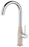 Baterie chiuveta bucatarie Laveo POLLA, beige-crom