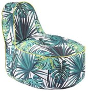 Fotoliu OK Junior, Material Impermeabil - Frunze Tropicale