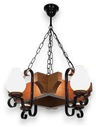 Lustră pe lanț Brilagi QUEEN 4xE14/40W/230V fag/nuc