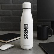 Sticla de apa personalizata cu nume si mesaj, metalica, 700ml