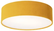 Plafoniera moderna ocru 40 cm cu interior auriu - Drum