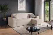 Colțar extensibil Avia Mini universal - bej catifea reiată Anafi 22
