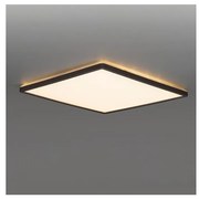 Plafonieră LED cu senzor pentru baie NIVERA LED/12W/230V IP54 22,5x22,5 cm negru + telecomandă