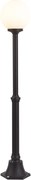 Lampă clasică de exterior neagră cu sticlă opal 140cm IP44 - Champs