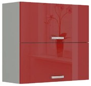 Dulap superior, rosu extra lucios, PRADO 80 GU-72